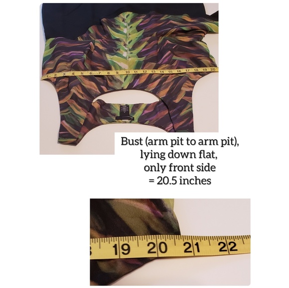 💯Asymmetric Peplum Botanical Print DRESS-Size 18 - Picture 7 of 8